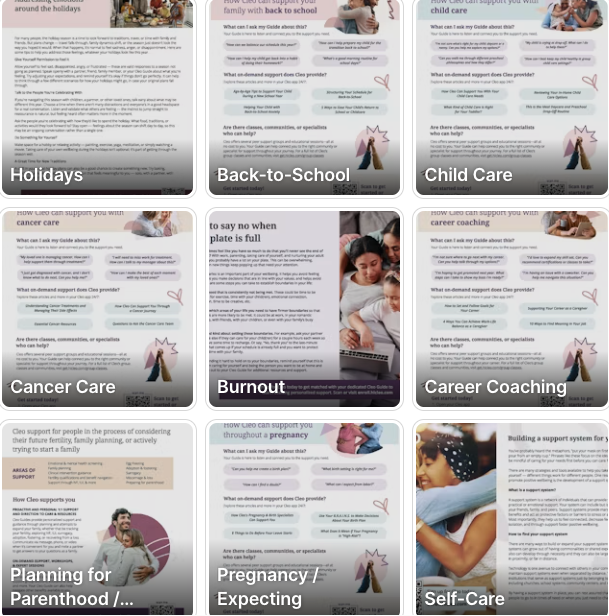 Cleo themed content kits
