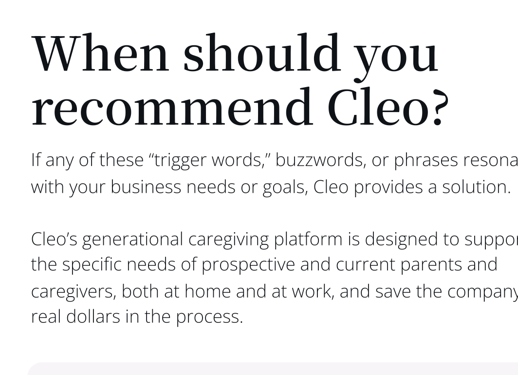 When to recommend